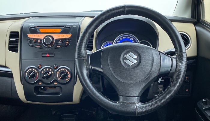 2017 Maruti Wagon R 1.0 VXI, Petrol, Manual, 34,054 km, Steering Wheel Close Up