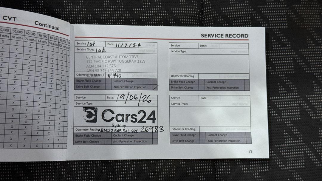 2022 MG Zst Core, Automatic, 26984 km, Service History