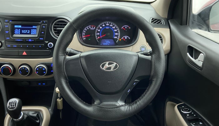 2014 Hyundai Grand i10 SPORTZ 1.2 KAPPA VTVT, Petrol, Manual, 28,938 km, Steering Wheel Close Up