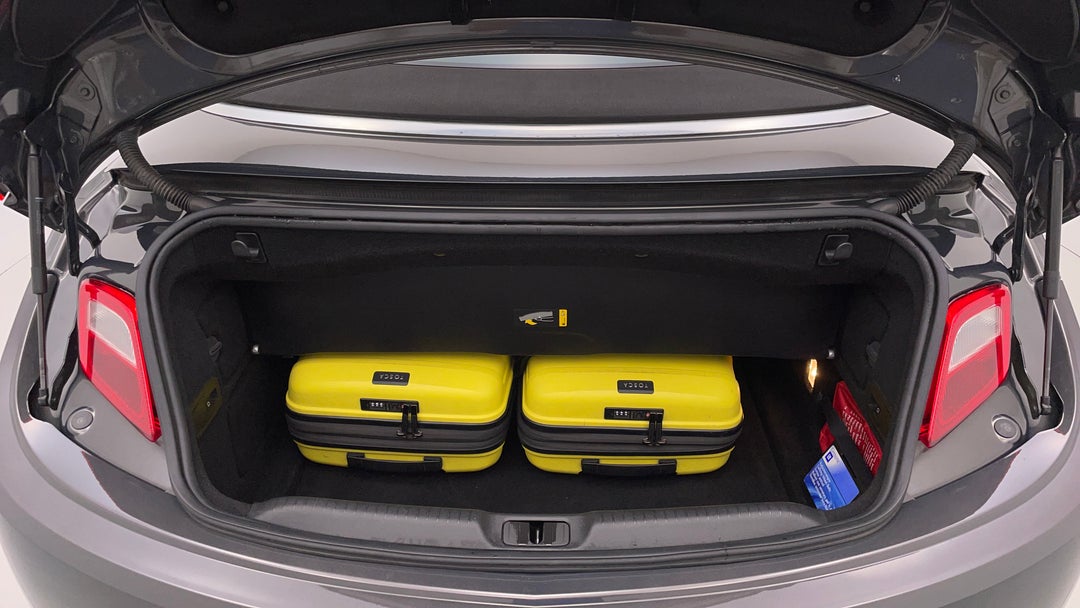 Boot Inside View with Luggage