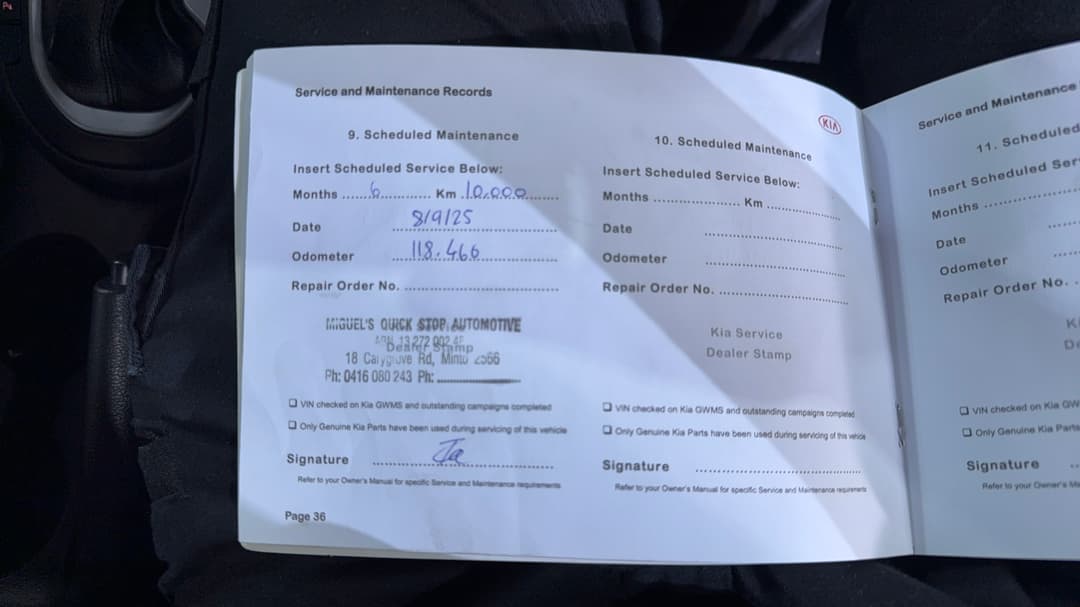 2019 Kia Cerato S, Automatic, 134434 km, Service History