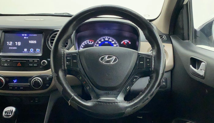 2018 Hyundai Grand i10 ASTA 1.2 KAPPA VTVT, CNG, Manual, 86,808 km, Steering Wheel Close Up