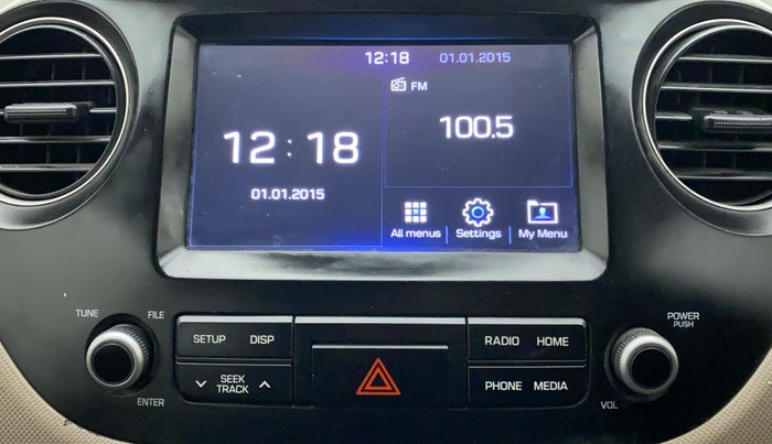 2018 Hyundai Grand i10 ASTA 1.2 KAPPA VTVT, CNG, Manual, 86,808 km, Infotainment System