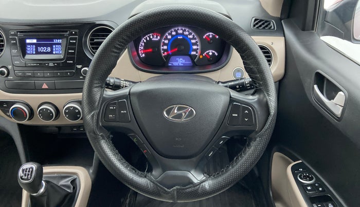 2015 Hyundai Grand i10 ASTA 1.2 KAPPA VTVT, Petrol, Manual, 40,876 km, Steering Wheel Close Up