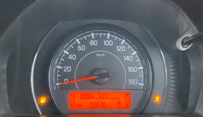 2019 Maruti New Wagon-R LXI CNG 1.0 L, CNG, Manual, 58,736 km, Odometer Image