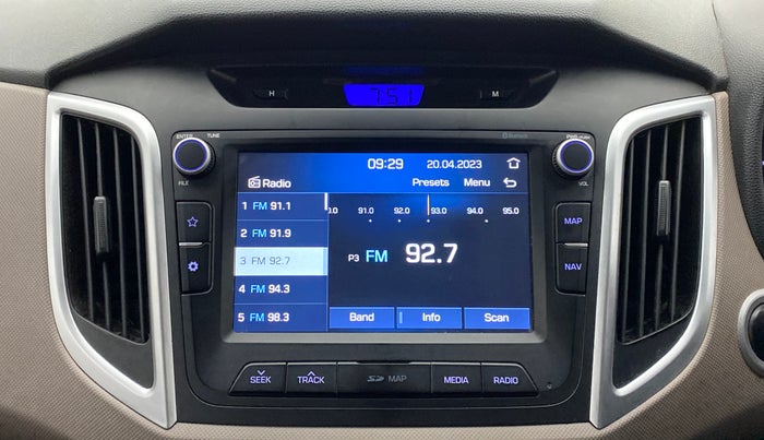 2019 Hyundai Creta SX AT 1.6 DIESEL, Diesel, Automatic, 80,463 km, Infotainment System