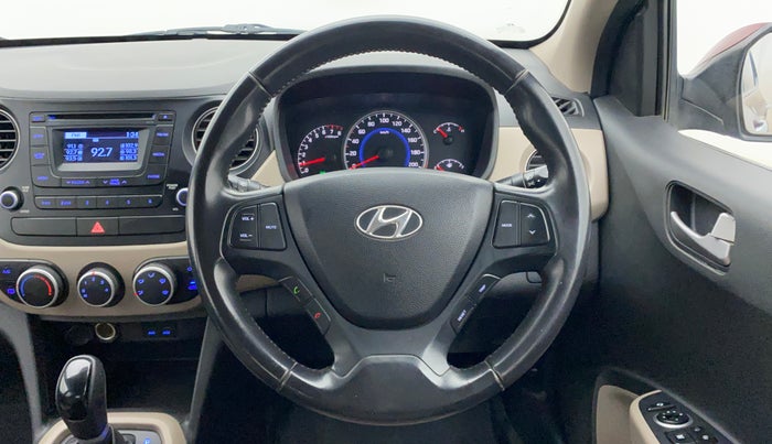 2015 Hyundai Grand i10 ASTA AT 1.2 KAPPA VTVT, Petrol, Automatic, 68,716 km, Steering Wheel Close Up