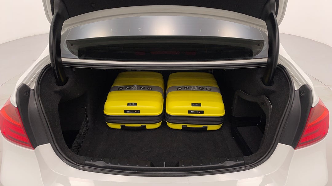 Boot Inside View with Luggage