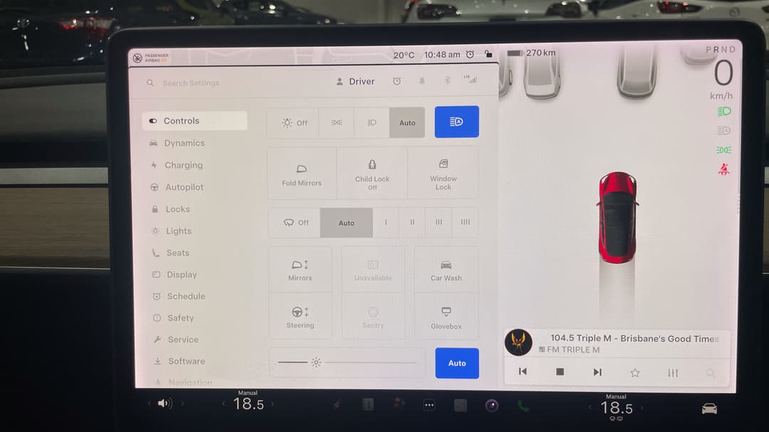 2020 Tesla Model 3 Standard Range RWD, Automatic, 58057 km, Utility Switches/Buttons
