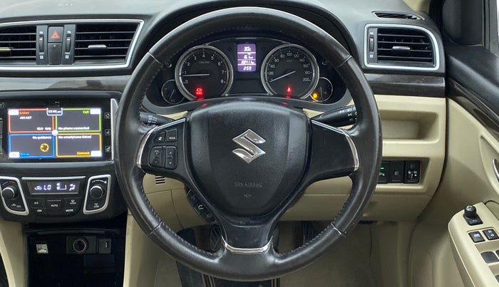 2016 Maruti Ciaz ZXI PLUS, Petrol, Manual, 88,483 km, Steering Wheel Close Up