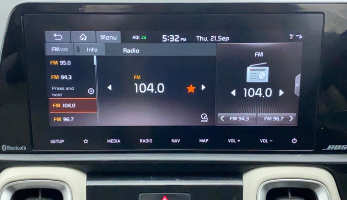 2021 KIA SONET HTX PLUS 1.0 IMT, Petrol, Manual, 19,937 km, Infotainment System