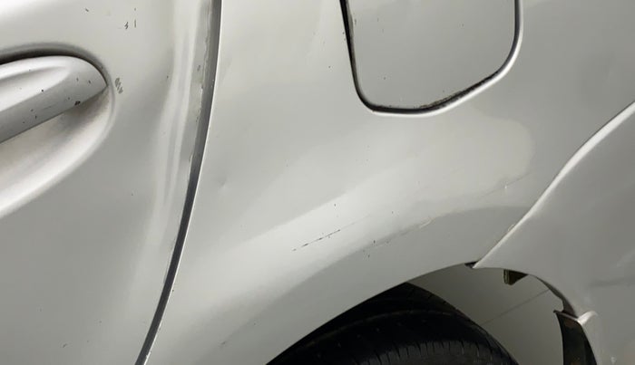 2011 Toyota Etios G, Petrol, Manual, 88,605 km, Left quarter panel - Minor scratches