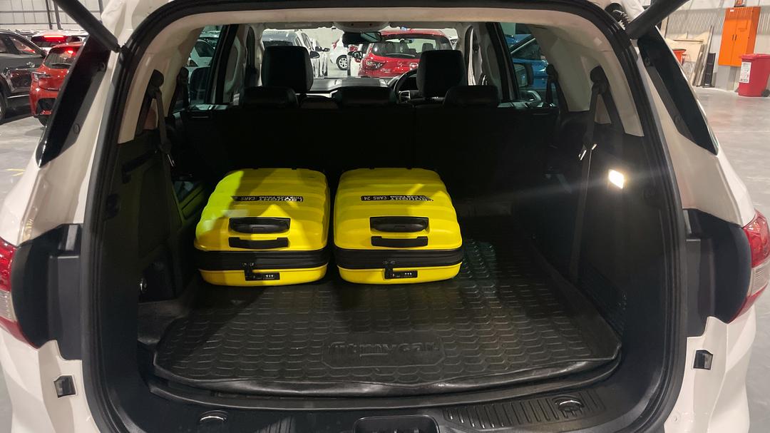 2019 Ford Everest Trend (4WD 7 Seat), Automatic, 124320 km, Boot Inside View with Luggage