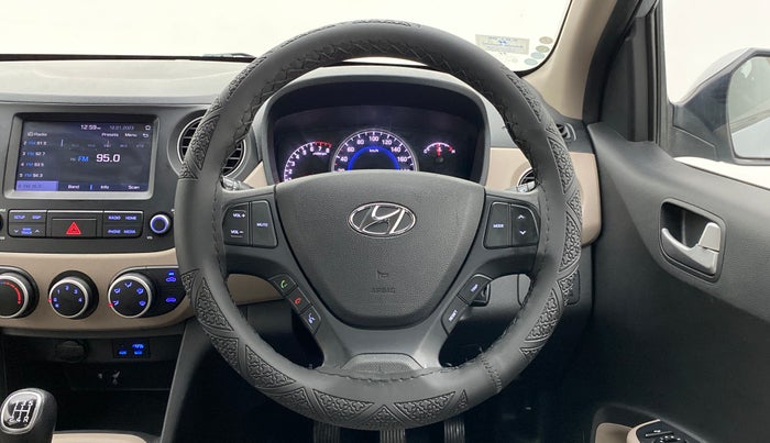 2018 Hyundai Grand i10 SPORTZ 1.2 KAPPA VTVT, Petrol, Manual, 28,081 km, Steering Wheel Close Up