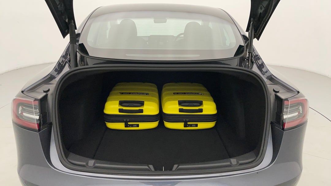 2021 Tesla Model 3 Long Range AWD, Automatic, 43821 km, Boot Inside View with Luggage