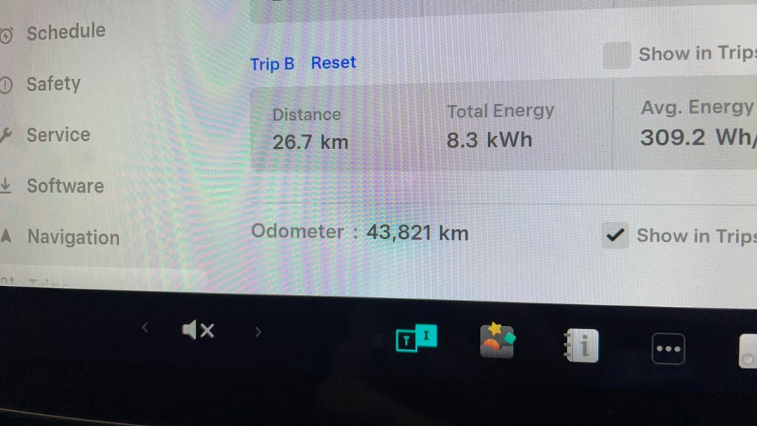 2021 Tesla Model 3 Long Range AWD, Automatic, 43821 km, Odometer View