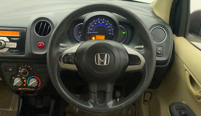2014 Honda Amaze 1.2L I-VTEC S, Petrol, Manual, 27,655 km, Steering Wheel Close Up