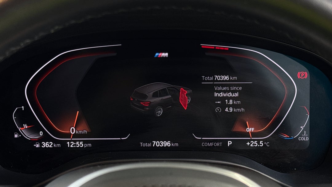 2020 BMW X3 sDrive20i M Sport, Automatic, 70396 km, Odometer View