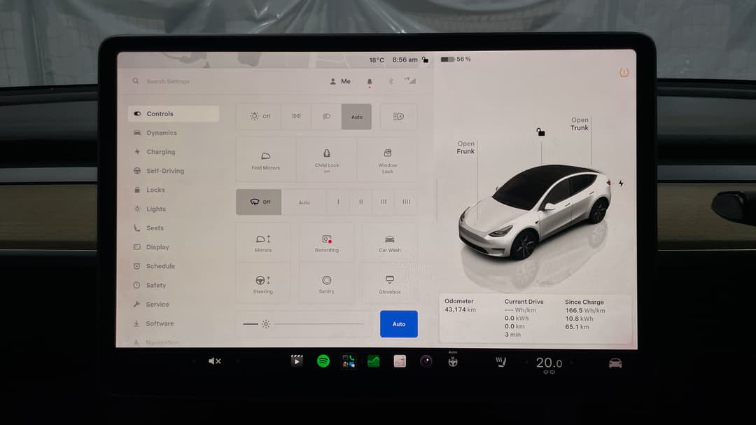 2023 Tesla Model Y Rear-wheel Drive, Automatic, 43174 km, Utility Switches/Buttons