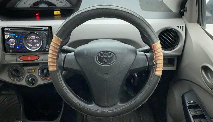2011 Toyota Etios G, Petrol, Manual, 71,426 km, Steering Wheel Close Up