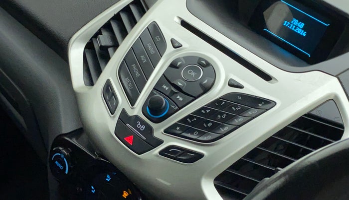 2016 Ford Ecosport TITANIUM+ 1.5L DIESEL, Diesel, Manual, 1,22,712 km, Infotainment system - Button has minor damage