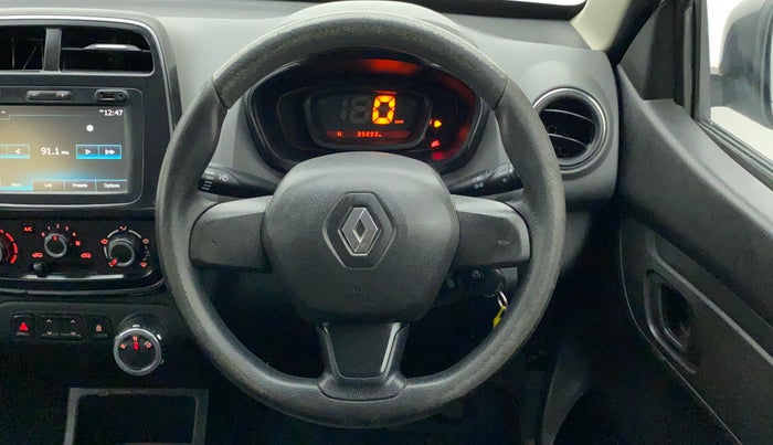 2017 Renault Kwid RXT 1.0 AMT (O), Petrol, Automatic, 95,893 km, Steering Wheel Close Up