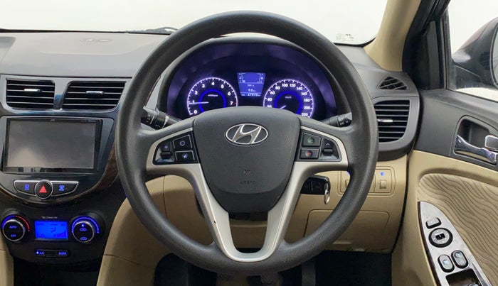 2013 Hyundai Verna FLUIDIC 1.6 VTVT SX, Petrol, Manual, 47,878 km, Steering Wheel Close Up