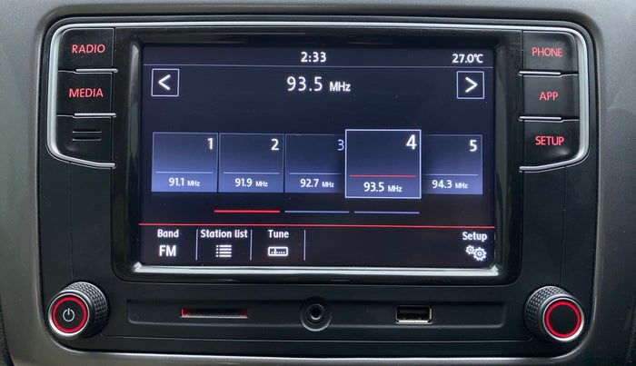 2020 Volkswagen Vento HIGHLINE PLUS 1.0 TSI MT, Petrol, Manual, 33,100 km, Infotainment System