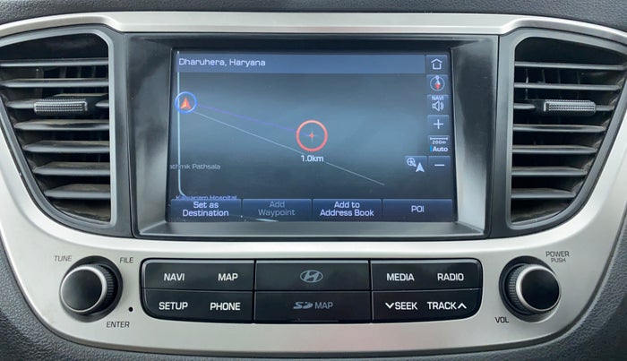 2017 Hyundai Verna 1.6 SX VTVT AT (O), Petrol, Automatic, 21,250 km, Infotainment System