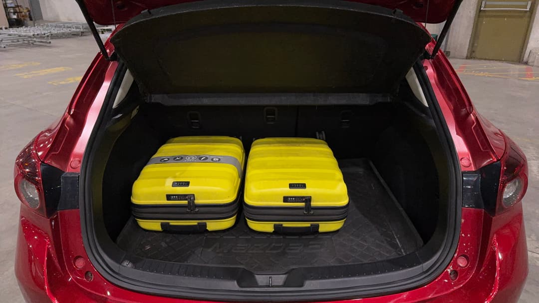 2015 Mazda 3 Maxx, Automatic, 125080 km, Boot Inside View with Luggage