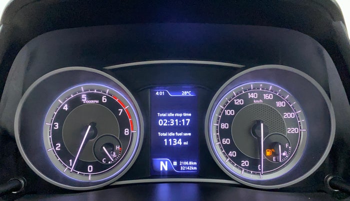 2020 Maruti Dzire ZXI PLUS AMT, Petrol, Automatic, 32,142 km, Odometer Image