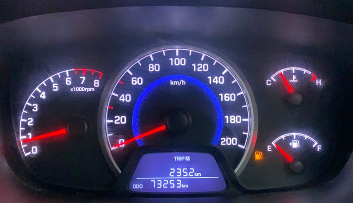2017 Hyundai Grand i10 MAGNA 1.2 KAPPA VTVT, CNG, Manual, 73,253 km, Odometer Image