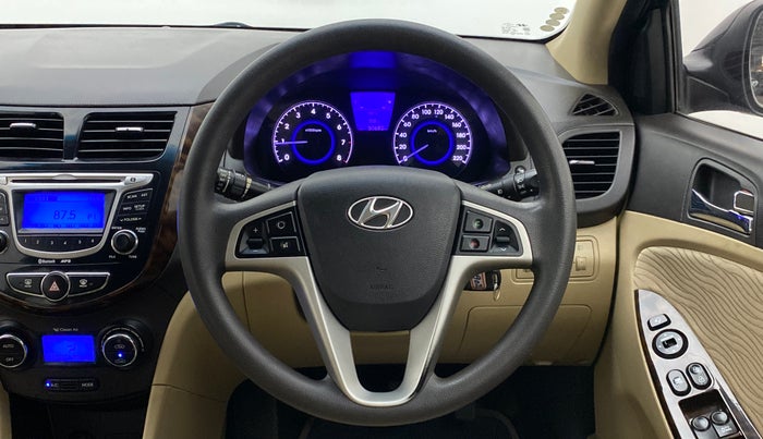 2013 Hyundai Verna FLUIDIC 1.6 SX VTVT, Petrol, Manual, 50,715 km, Steering Wheel Close Up