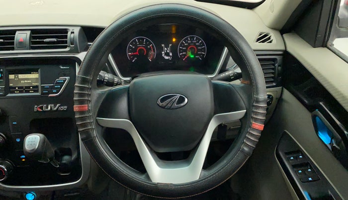 2016 Mahindra Kuv100 K6 5 STR, Petrol, Manual, 48,688 km, Steering Wheel Close Up