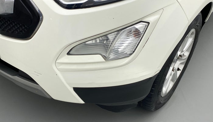 2018 Ford Ecosport TITANIUM + 1.5L PETROL AT, CNG, Automatic, 1,12,071 km, Front bumper - Minor scratches