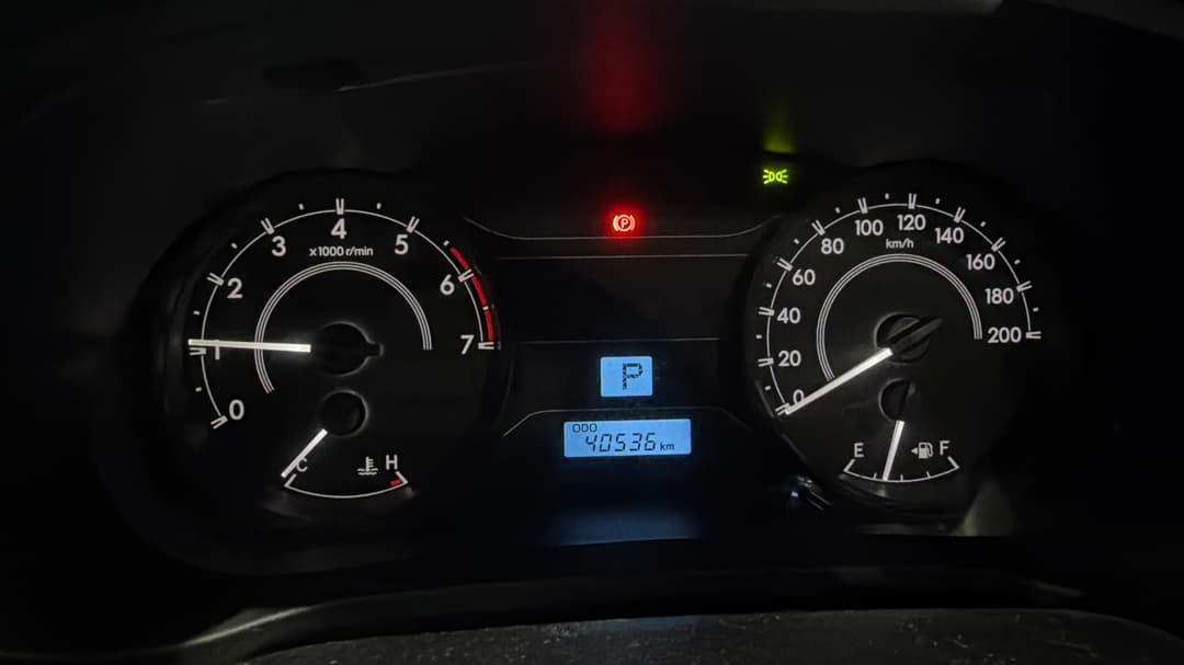 2018 Toyota Hilux Workmate, Automatic, 40536 km, Odometer View