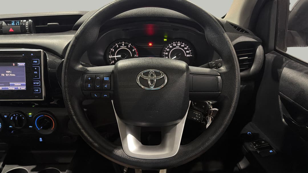 2018 Toyota Hilux Workmate, Automatic, 40536 km, Steering Wheel Close-up