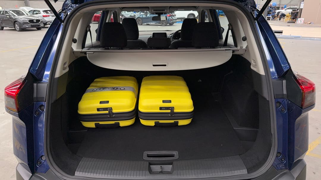 2023 Nissan X-trail St (2WD), Automatic, 55857 km, Boot Inside View with Luggage