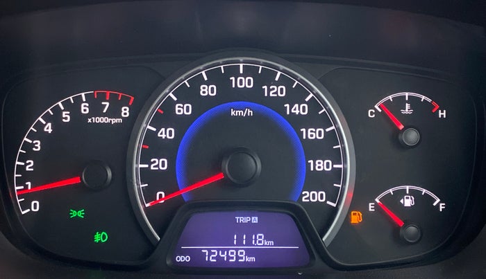 2013 Hyundai Grand i10 SPORTZ 1.2 KAPPA VTVT, Petrol, Manual, 72,603 km, Odometer Image
