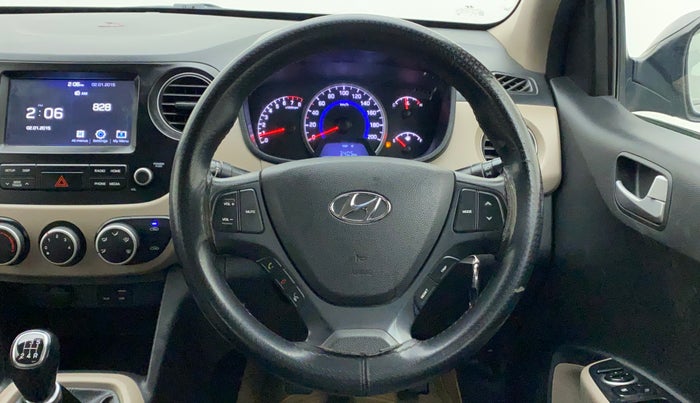 2018 Hyundai Grand i10 SPORTZ 1.2 KAPPA VTVT, Petrol, Manual, 54,795 km, Steering Wheel Close Up
