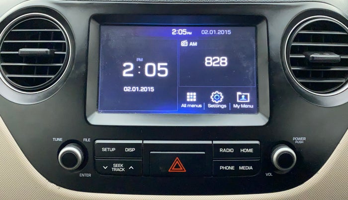 2018 Hyundai Grand i10 SPORTZ 1.2 KAPPA VTVT, Petrol, Manual, 54,795 km, Infotainment System