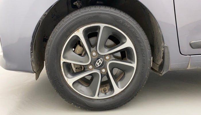 2018 Hyundai Grand i10 ASTA 1.2 KAPPA VTVT, Petrol, Manual, 1,17,582 km, Left Front Wheel