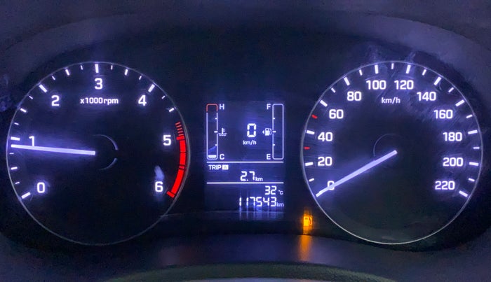 2016 Hyundai Creta SX 1.6 DIESEL, Diesel, Manual, 1,17,543 km, Odometer Image