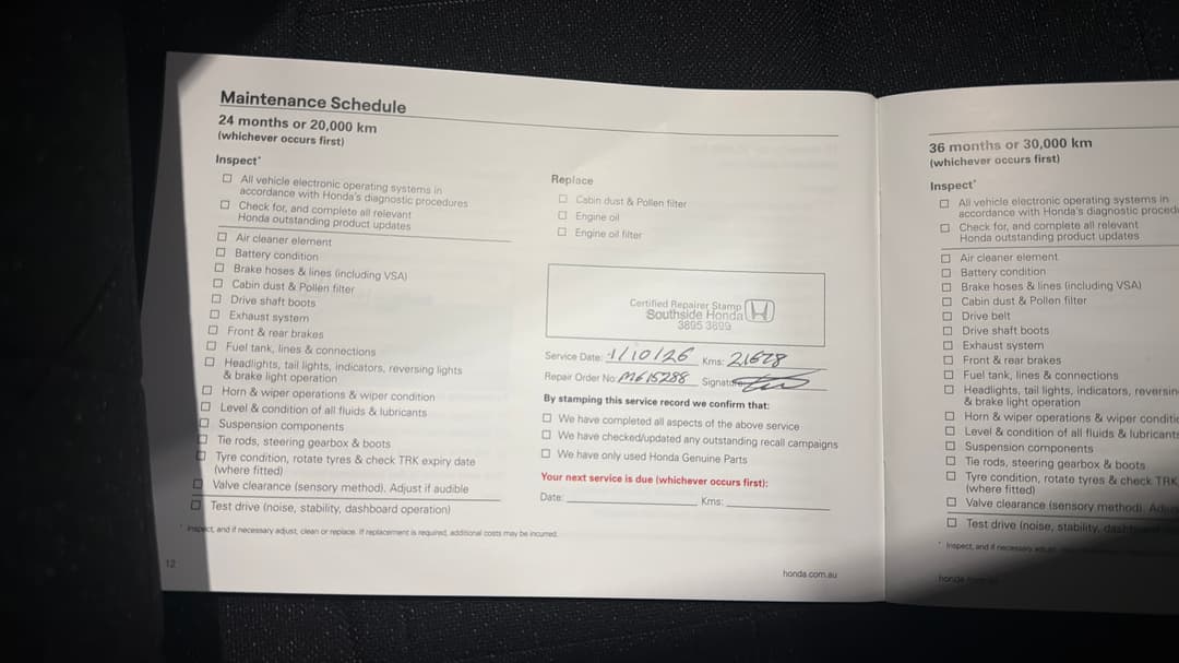 2024 Honda HR-V Vi X, Automatic, 21699 km, Service History