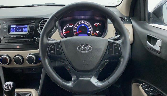2016 Hyundai Grand i10 ASTA (O) 1.2 KAPPA VTVT, CNG, Manual, 78,096 km, Steering Wheel Close Up