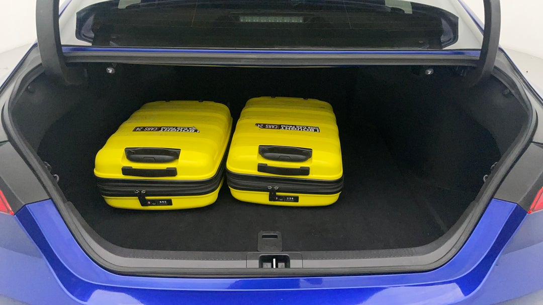 Boot Inside View with Luggage