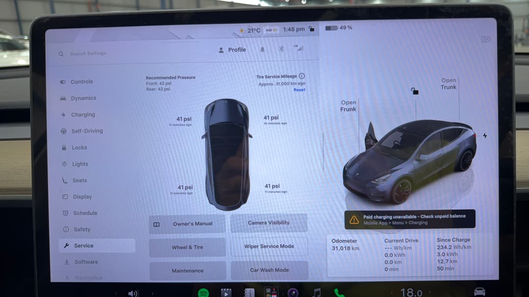 2023 Tesla Model Y Performance, Automatic, 31018 km, Service History