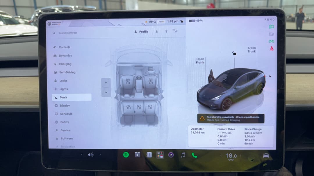 2023 Tesla Model Y Performance, Automatic, 31018 km, Ventilated Seats