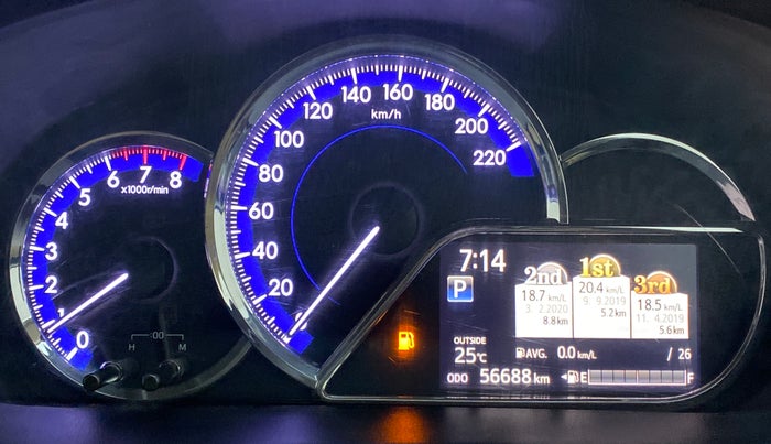 2018 Toyota YARIS G CVT, Petrol, Automatic, 56,714 km, Odometer Image