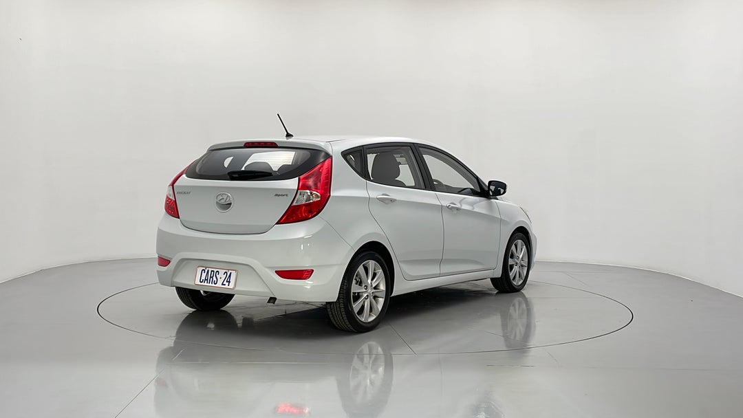 2017 Hyundai Accent Sport, Automatic, 3299 km, Right Back Diagonal (45- Degree) View